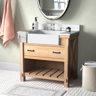 Villareal 36'' Single Bathroom Vanity with Stone Top