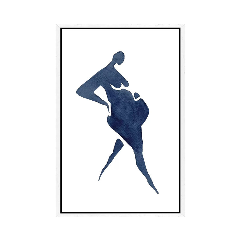 Gestation by Mike Koubou - Print on Canvas, White Framed, 101.6cm H x 66.04cm W x 3.81cm D