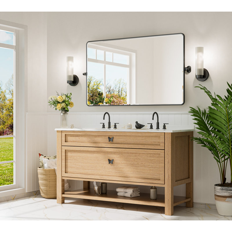 Miroir Parren, Noir mat, 30 po x 40 po