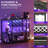 Minjae 47.5" Wine Bottle & Glass Rack, Bar Cabinet with LED Lights-414393178