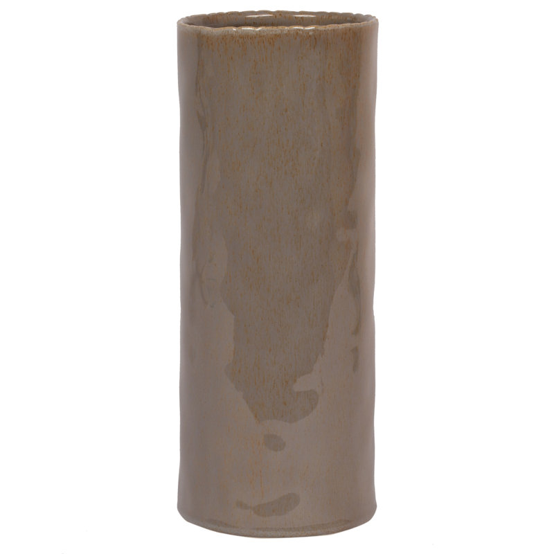 Tall Beige Ceramic Branch Vase for Living Room Decor