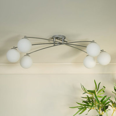 Glass Semi Flush Mount