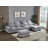 Modern Sectional Sofa Couch With Console-1314128685