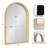 Skyeler Modern Wood Arched Accent Mirror-907806872-838010071