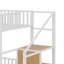 Lit superposé moderne, escalier de rangement intégré pour plus d'espace-129754188