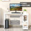 Industrial L-Shaped Computer Desk With 2 Side Shelves And Steel Frame, Corner Desk, Study Workstation For Home Office