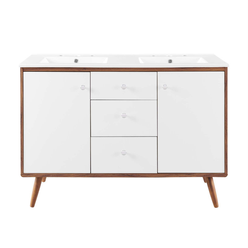 Meuble-lavabo double 48 po