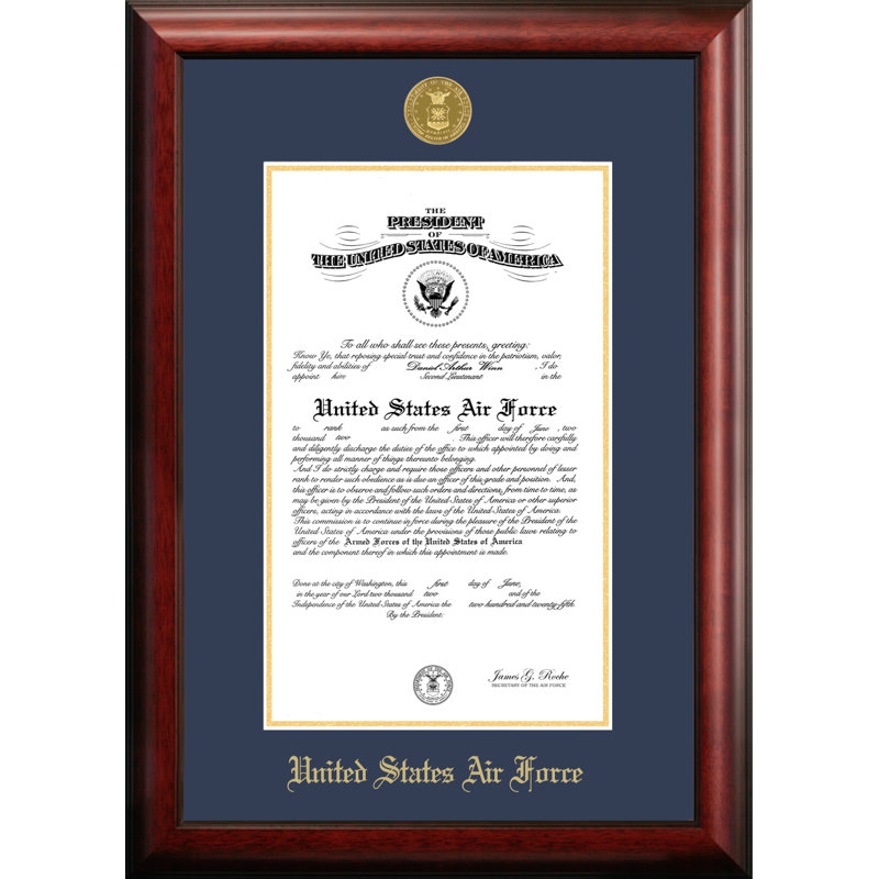 Air Force Certificate Picture Frame, 11" x 14"