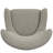 Beige Wingback Accent Chair