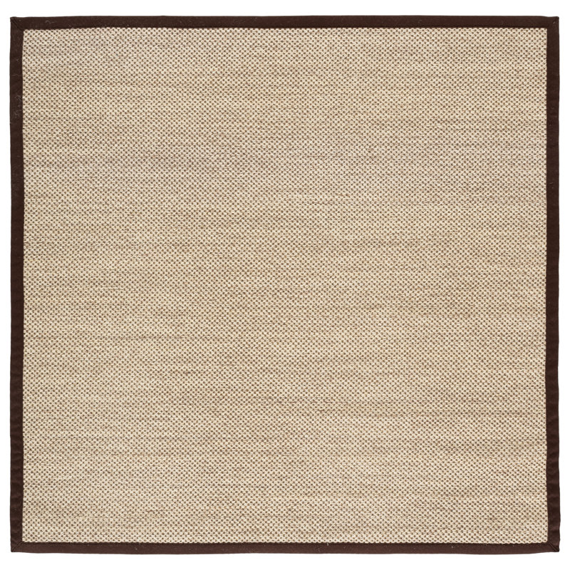 Natural Fiber Jute/Sisal; Cotton Solid Color Indoor Rug, 9'-0" x 12'-0" Rectangle