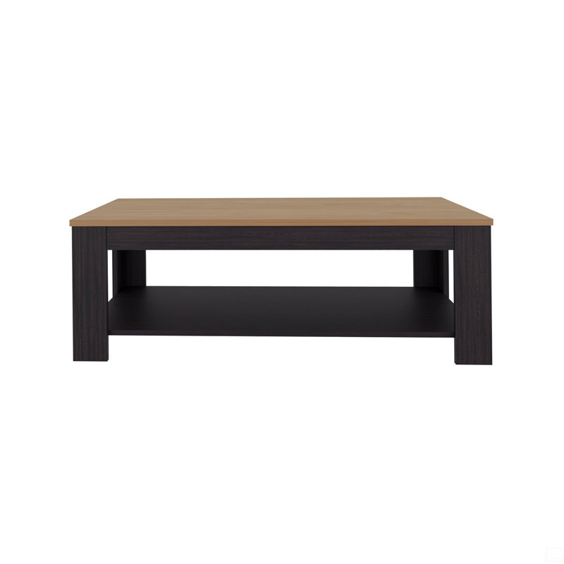 Rectangular Coffee Table With Lower Shelf