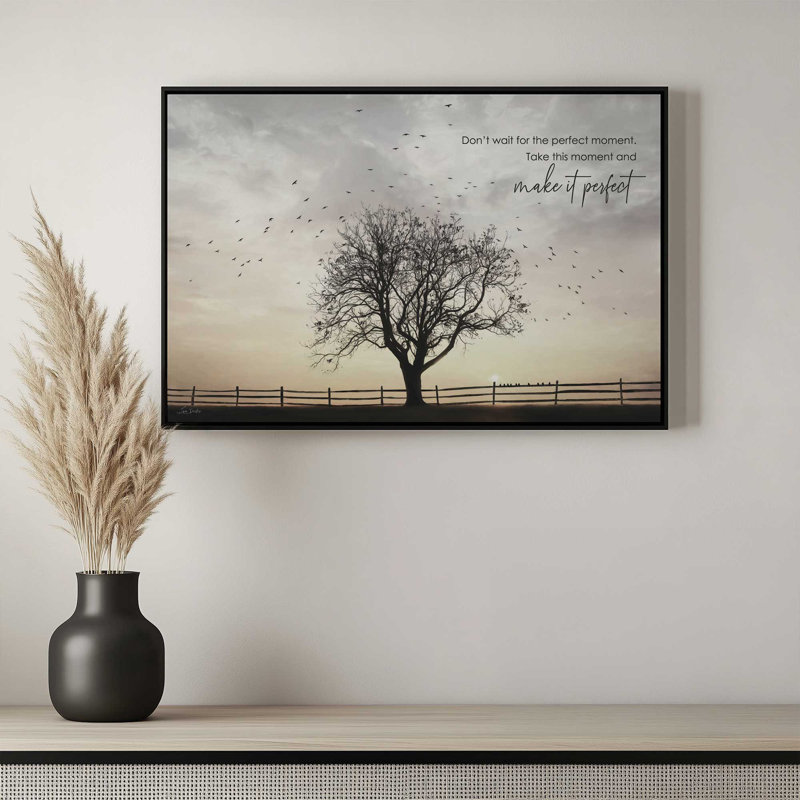«Make it Perfect» par Lori Deiter, reproduction d'art, Framed Canvas, 30 W x 20 H, White