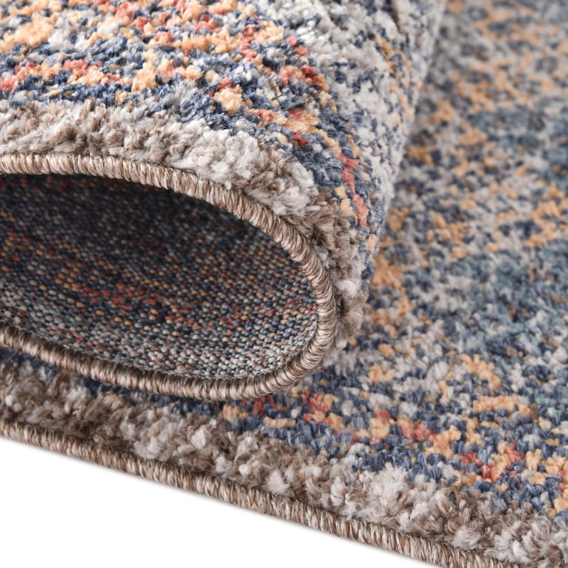 Iroda Area Rug in Beige/Peach/Blue, Runner 2' x 6'