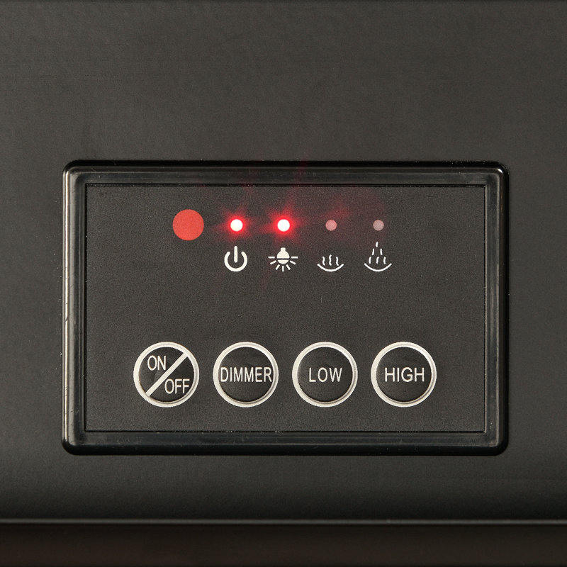Armoire de foyer électrique avec finition miroir, effet de flamme 3D, télécommande, économie d'énergie, protection, armoire portative noire pour cristaux artificiels de bureau, chauffage 1500W, salon réaliste