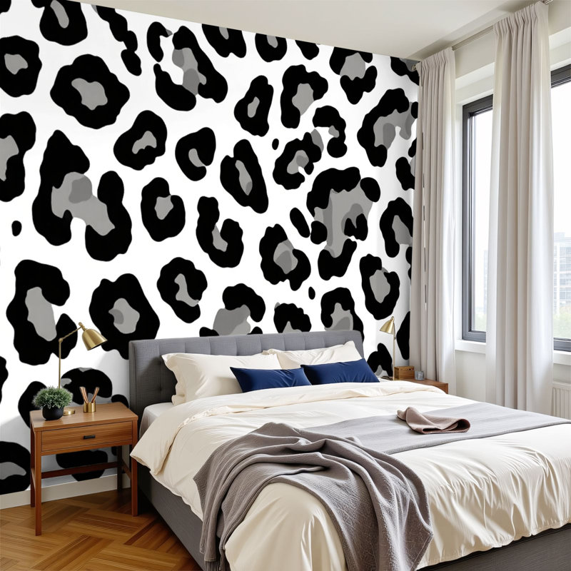 Papier peint adhésif auto-adhésif moderne l 96 po x H 69 po Peel and Stick, 96' L X 69' W
