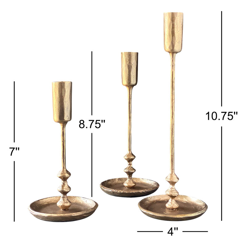 Iron Tabletop Candlestick
