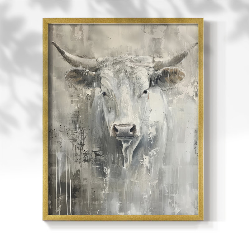 ANIMALS Series Cxxvi - reproduction encadrée de qualité supérieure - prête à être accrochée - aucun clou requis, Or