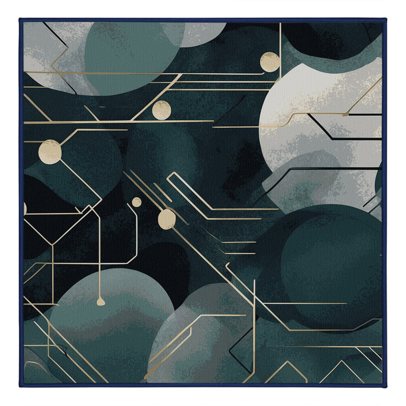 Radiant Burst Rug, Square 6'