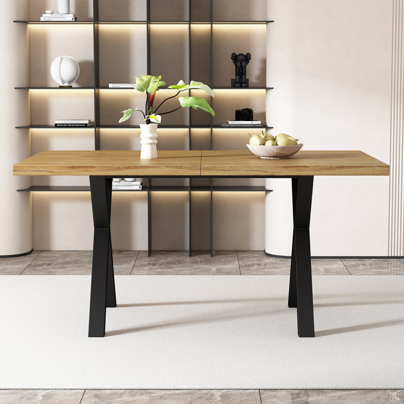 Metal Base Dining Table