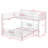 Twin over Full  Space-Efficient L-Shaped Metal Bunk Bed-114355456