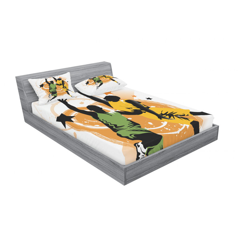 Microfiber Sheet Set, Queen Sheet Set with Fitted Sheet