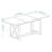 70.87" Farmhouse Large Dining Table For 6-8 People,  Rectangular Wood Dining Table, Rustic Kitchen Dinner Table With X Solid Legs For Dining Room & Living Room,  Gray