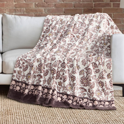Lucky Brand 50" x 70" Plush Throw Blankets