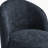 Upholstered Modern Navy Polyester Blend Barrel Swivel Side Dining Chair-111969060