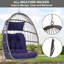 Balancelle Egg Swing Chair, fauteuil d'extérieur en rotin pour l'extérieur-1113661521