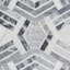 Mezzo 11x18 Polished Calacatta Marble Mosaic Tile-1392186652