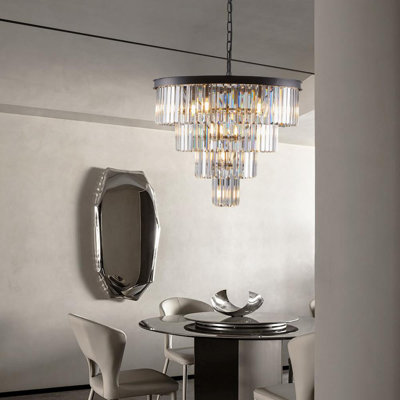 Lustres en cristal (noir)