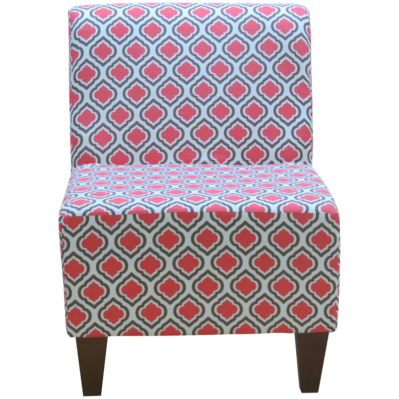 Fauteuil de chambre médaillon sans accoudoirs Penelope, Corail