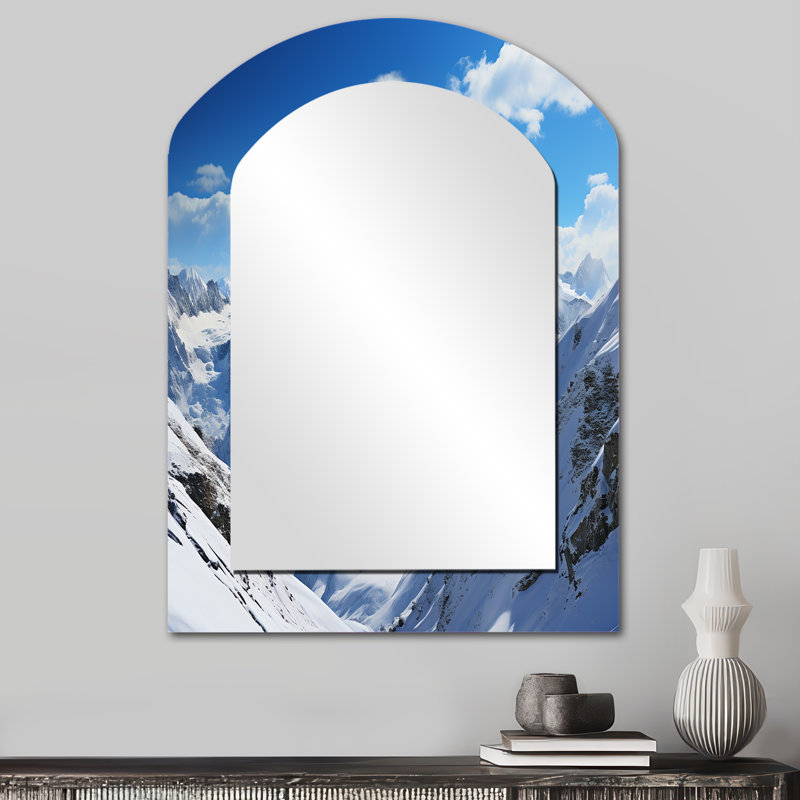 Kieu - Miroir paysager en métal, 34 po x 25 po