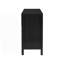 Buffet décoratif, buffet à motif ondulé minimaliste avec rangement fonctionnel