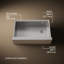 Strive® 32-1/2 In. Undermount Single-Bowl Farmhouse Workstation Kitchen Sink