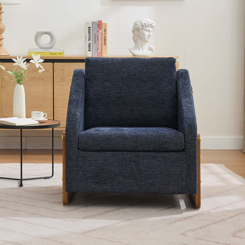 Fauteuil en chenille, Bleu