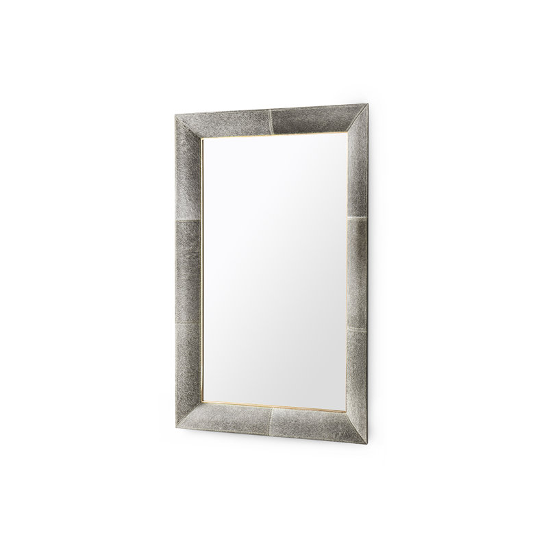 Andre Flat Metal Wall Mirror, 40" x 26.5"