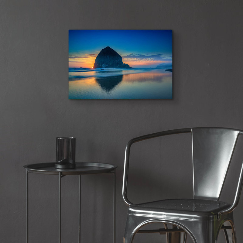 Art épique «Day's End At Cannon Beach» par Rick Berk, 24 po x 16 po, H 16 po x l 24 po