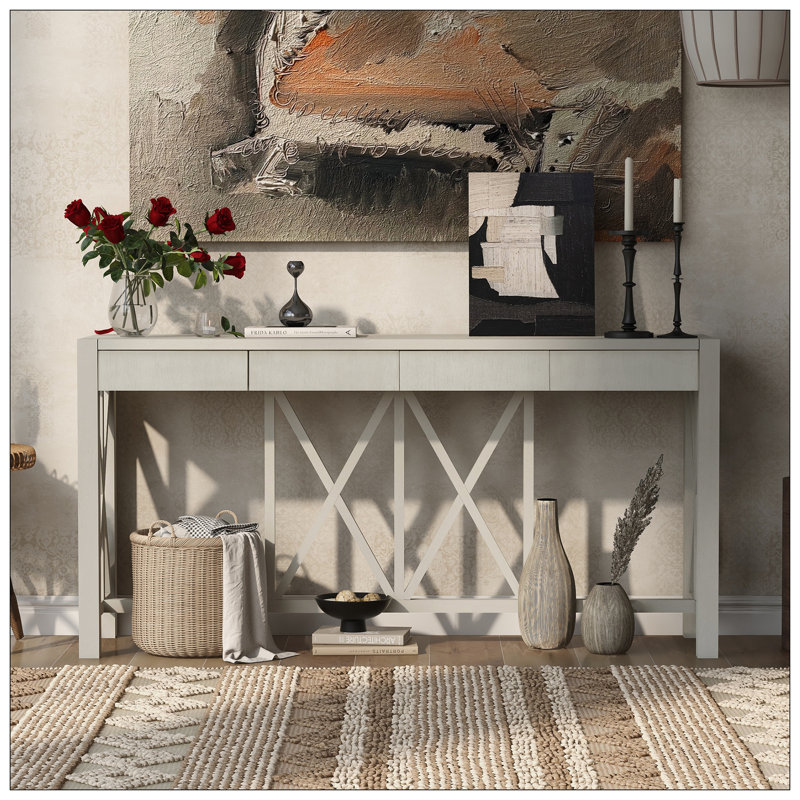 Console pour le salon, Beige