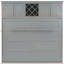 Grand lit mural gris avec armoire et étagère à vin. Idéal pour la maison. Support de matelas confortable. Aucun sommier tapissier requis. Et contreplaqué. Support facile à assembler, gris. Option d'espace petit-1581550275