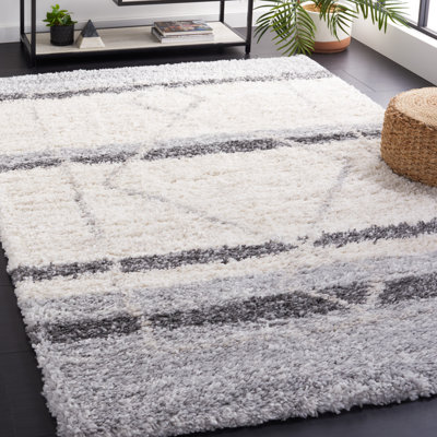 Tapis ivoire / gris Fontana 825