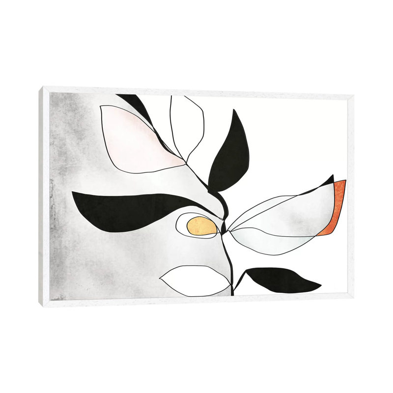 Abstract Bloom II-II by Irena Orlov - Print on Canvas, White Framed, 66.04 cm H x 45.72 cm W