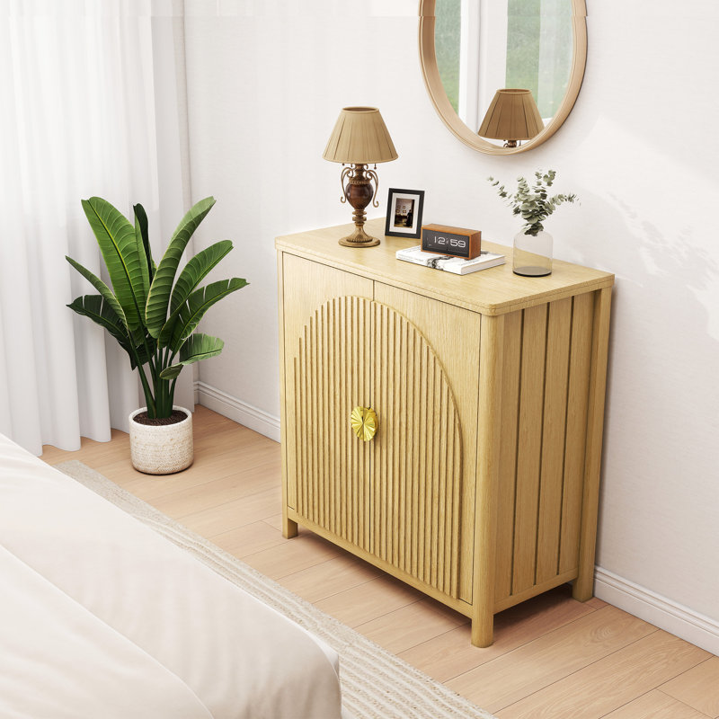 Armoire d'appoint 31,5 "avec tablettes réglables, Naturel