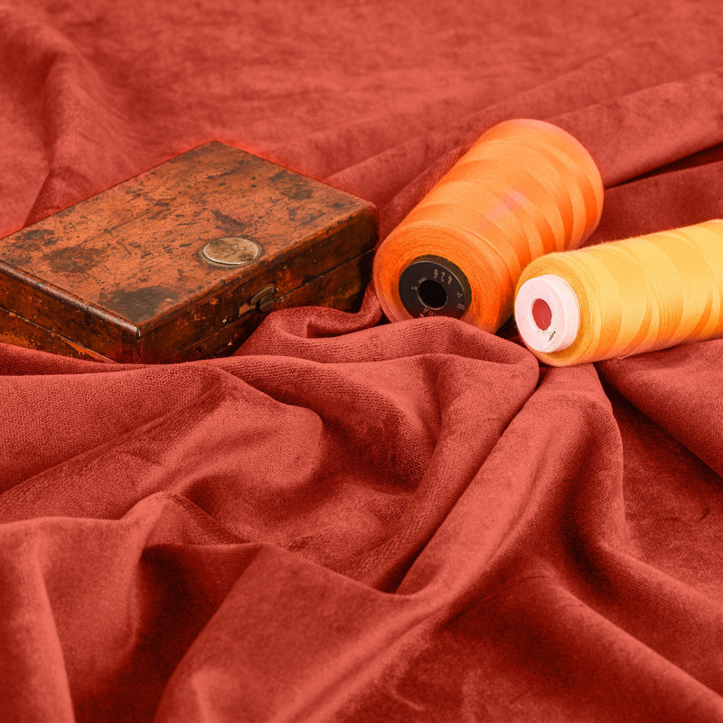 Tissu pour la maison Lilijan, 57 rouge brique