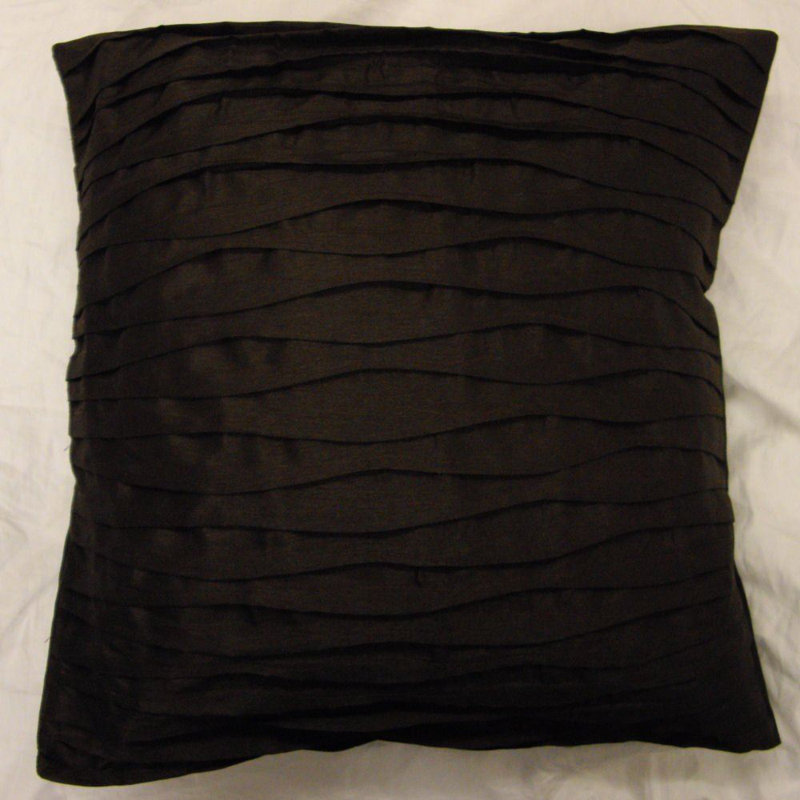 Kynlei Square Cushion Cover, Black