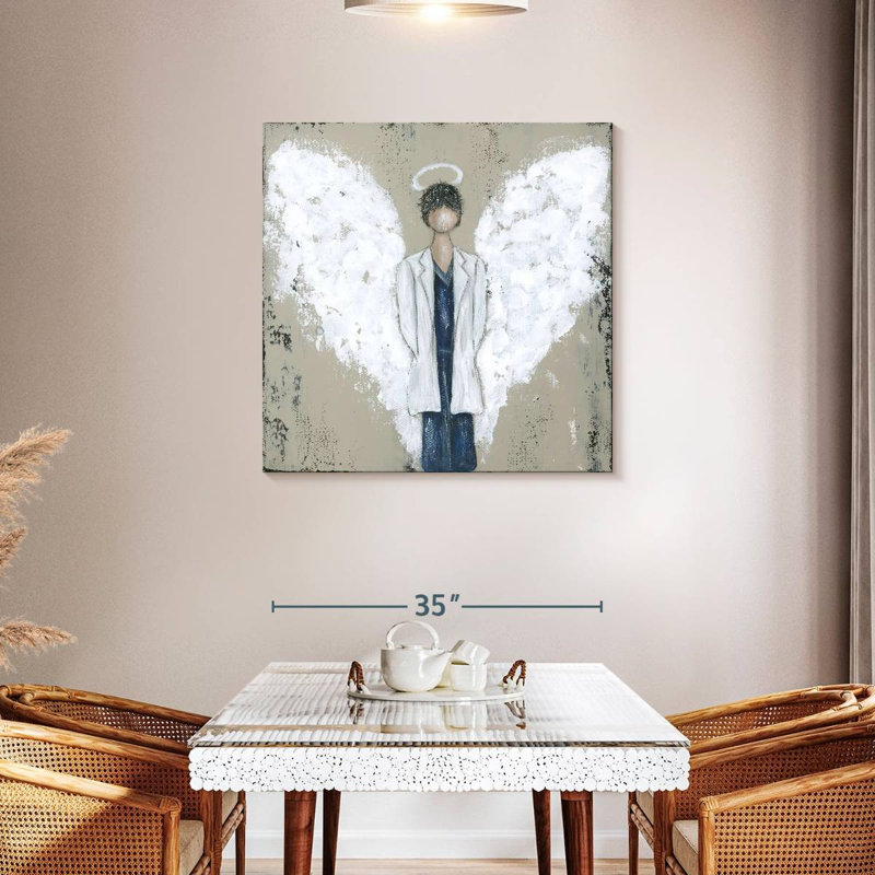 Leisha White Doctor Angel, H 36 po x l 36 po