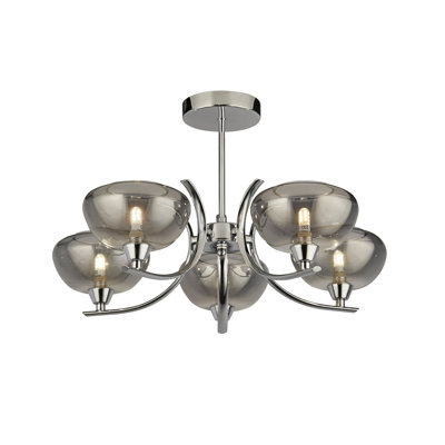 Glass Semi Flush Mount