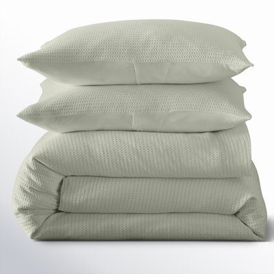 Felix Waffle Cotton Duvet Cover Set
