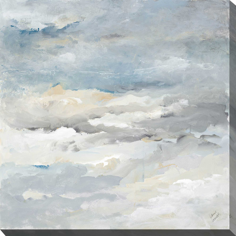 «Sea Meets Sky II», reproduction de peinture acrylique, H 18 po x l 18 po x P 1 po, Toile tendue