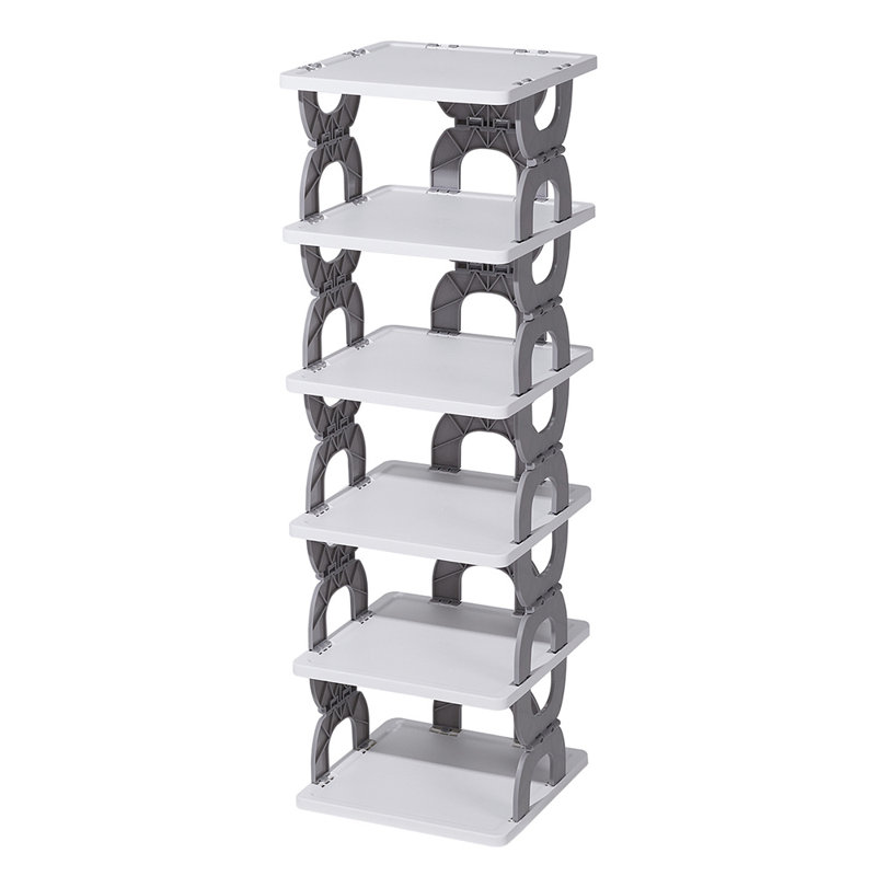 6 Pair Stackable Shoe Rack